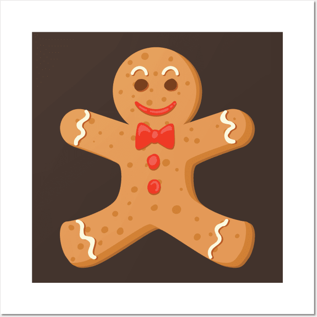 Gingerbread Boy Wall Art by SWON Design